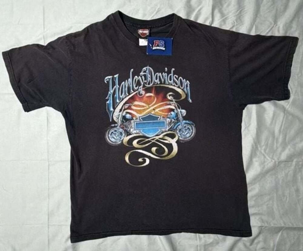 Vintage Thrashed 2006 Harley-Davidson Texas Thunder Nacogdoches T-Shirt Large - Picture 1 of 13